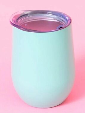 NEW Chic & Tonic Blue Ombre Sea Blue Wine Tumbler 12 oz NEW In Box
